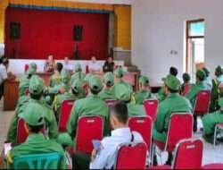 Hadapi Malam Takbiran, Babinsa Koramil 0801/04 Tegalombo Ikuti Rakor Bersama Tiga Pilar dan Linmas