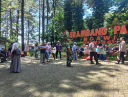 Babinsa Jogorogo Pantau Objek Wisata Srambang Park