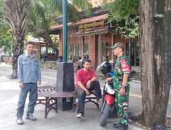 Pasca Hari Raya Idul Fitri, Babinsa Keprabon Beserta Linmas Laksanakan Patroli Siang