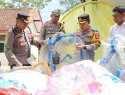 Lebaran Ketupat Polres Trenggalek Amankan 135 Balon Udara