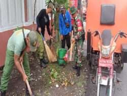Menjaga Kebersihan dan Bergotong Royong Menjadi Agenda Rutin Babinsa Tegalharjo Bersama Warga