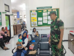 Tekan Angka Stunting Bati Bakti TNI Koramil 03/Serengan Aktif Dampingi Pelayanan Imunisasi Anak dan Balita