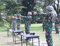 Asah dan Tingkatkan Kemampuan, Kodim Ngawi Gelar Latihan Menembak