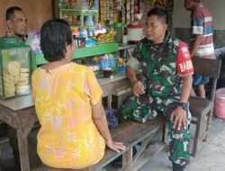 Segelas Kopi Panas, Akrabkan Suasana Komsosnya Babinsa Danukusuman dengan Warganya