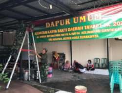 Koramil 04/Jebres Bersama Warga Gotong Royong Dalam Penyiapan Karya Bakti Daerah Tahap I TA.2024