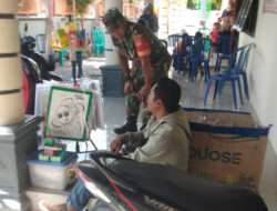 Babinsa Imbau Pedagang mainan Tidak Jual Petasan