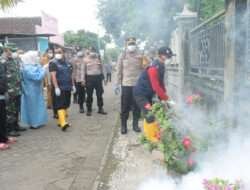Antisipasi Penyebaran DBD, Polres Mojokerto Bersama Forkopimda Laksanakan Fogging Serentak