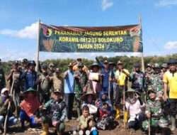 Koramil Solokuro Gelar Tanam Jagung Bersama di Lahan Perhutani Upaya Program Ketahanan Pangan Nasional