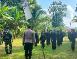 Jaga Kondusivitas Wilayah, Koramil 0801/03 Arjosari Laksanakan Pengamanan Ujian Kenaikan Sabuk Warga PSHT