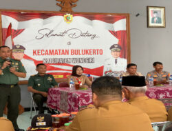 Pererat Silaturahmi, Dandim Kunjungi Kantor Kecamatan Bulukerto dan Puhpelem