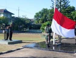 Dilandasi Rasa Patriotisme Yang Tinggi, Kodim 0801/Pacitan Selenggarakan Upacara Bendera