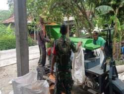 Wujudkan Pendampingan Babinsa Bantu Warga Binaan Giling Padi