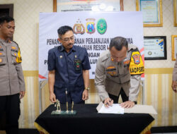 Polres Lumajang Tandatangani Perjanjian Kerjasama Dengan Pengadilan Agama