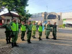 Wujudkan Linmas Yang Tangguh, Tanggon, Dan Trengginas, Babinsa Sumber Latihkan PBB