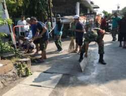 Tak Kenal Lelah, Melalui KBD Tahap I, Koramil 04/Jebres Tanamkan Semangat Gotong Royong di Masyarakat