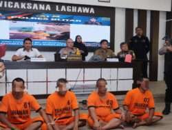 Polres Blitar Berhasil Amankan 4 Tersangka Sindikat Pembalakan Liar