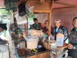 Manfa’atkan Warung Angkringan/Hik Sebagai Sarana Babinsa Kelurahan Karangasem Jalin Silaturahmi dengan Warga Binaan