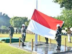 Kodim 0802/Ponorogo Gelar Upacara Bendera 17 an, Irup Baca Amanat Kasad
