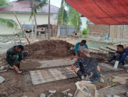 TMMD Ke-120 Kodim 1307/Poso Terus Berlanjut Pada Pemasangan Besi