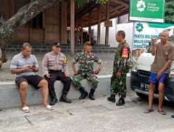 Pelihara Kondusifitas Wilayah, Babinsa Nusukan Aktif Lakukan Patroli dan Sambang Warga Binaan