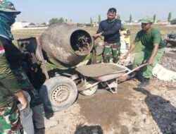 Sasaran Fisik Terus dikebut, Perwira Pelaksana TMMD Kapten Inf Kurniawan Tetap Intensif Montrol Kualitas Pekerjaan