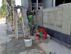 Rehab Masjid Desa Wirun Mulai Dikerjakan Satgas TMMD Ke-120 Kodim 0726/Sukoharjo