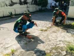 Tak Surut Galakan Jumat Bersih, Babinsa Purwodiningratan  Lestarikan Gotong Royong