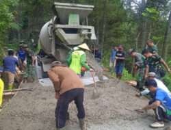 Satgas TMMD Kodim 0806/Trenggalek Percepat Pembangunan Jalan Desa Tanggaran-Cempoko