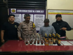 Peredaran Minuman Beralkohol Tanpa Izin Berhasil Di Ungkap Oleh Polsek Pandaan