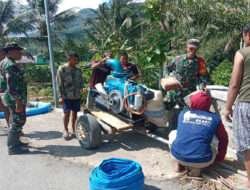 Penuhi Kebutuhan Air Untuk Lahan Sawah, Koramil 0801/02 Kebonagung Optimalkan Program Pipanisasi