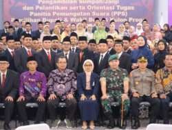 Dandim Kulon Progo Hadiri Pelantikan dan Pengambilan Sumpah Janji PPS Pemilihan Bupati dan Wakil Bupati