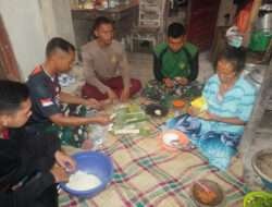 Anggota Satgas TMMD Ke 120 Kodim 0726/Sukohajo Bantu Siapkan Makan Siang