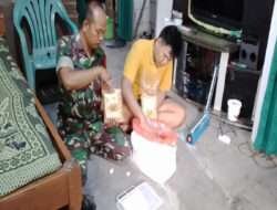 Berikan Dorongan Serta Motivasi, Babinsa Koramil Karangjati Sambangi UMKM Di Wilayah Binaannya