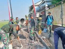 Jelang Penutupan TMMD Ke-120 Kodim 0726/Sukoharjo, Sasaran Pengecoran Capai 95 Persen