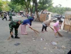 Pembersihan Lingkungan, Upaya Babinsa Bersama Warga Mencegah Bencana Banjir dan Penyebaran Penyakit