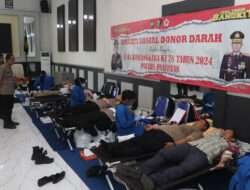 Hari Bhayangkari Ke-78, Polres Pasuruan Gelar Bhakti Sosial Donor Darah