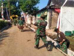 KBD Tahap III, Koramil 02/Banjarsari Bersama Elemen Masyarakat Gotong Royong Membangun Saluran Air