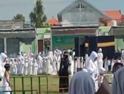 RAM NU 183 Al Hasaniyah Gelar Giat Manasik Haji Cilik di Lapangan Persada Dalegan Sekcam Panceng