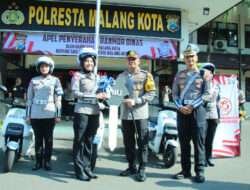 Polresta Malang Kota Kerahkan Polwan dalam Patroli Srikandi Makota Usung Konsep Go Green