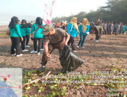 Hari Lingkungan Hidup Sedunia, Kodim 0801/Pacitan Turut Ambil Bagian dalam Aksi Bersih Bersih Pesisir