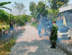 Babinsa Koramil Padas Lakukan Pendampingan Fogging di Wilayah Binaan