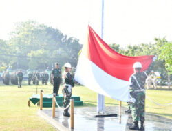 Upacara Bendera Tujuh Belasan, Dandim 0802/Ponorogo Baca Amanat Pangdam V/Brawijaya