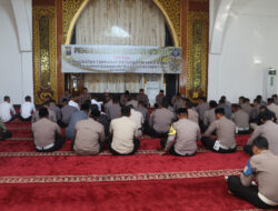 Membina Mental dan Spiritual, Polres Pasuruan Gelar Binrohtal Bersama Anggota dan Santunan Anak Yatim