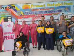 Menjelang Hari Bhayangkara Ke-78, Polres Pasuruan Gelar Bakti Sosial Dan Pengobatan Gratis Untuk Kaum Disabilitas