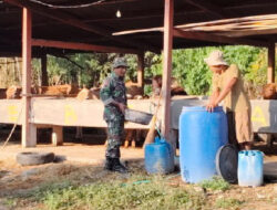 Jalin Silaturahmi, Anggota TNI Kodim Ngawi Sambang Peternak Sapi