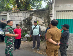 Sukseskan Program KBD, Babinsa Kemlayan Terjun ke Lapangan Cek Lokasi Pembangunan Sasaran Fisik