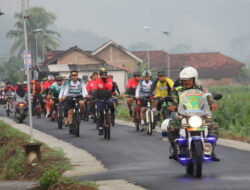 Keakraban TNI-Polri Terjalin Kuat Melalui Gowes Bersama di Trenggalek