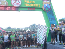 Ribuan Peserta Bhayangkara Fun Run 7,8 Km Polres Mojokerto Dongkrak Pariwisata Trawas