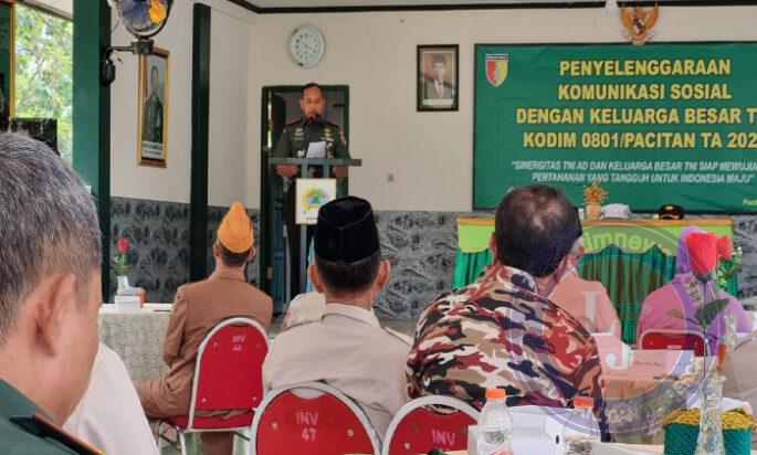 Kodim 0801/Pacitan Gelar Komsos bersama keluarga besar TNI, Ini Kata Dandim
