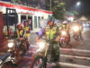 Patroli Skala Besar TNI – Polri Jaga Sitkamtibmas di Kota Mojokerto Jelang 1 Muharam